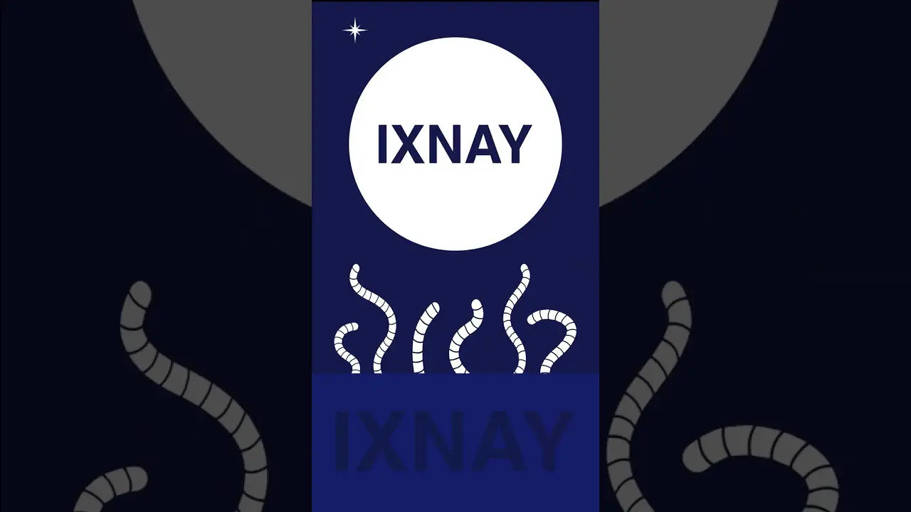 Thumbnail image to the short video featuring an audio excerpt of the IXNAY song Moon of Worms