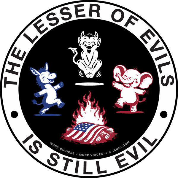 The Lesser of Evils is Still Evil graphic series collection by IXNAY