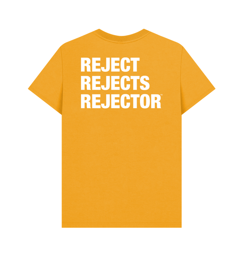 Mustard Printed T-shirt Back