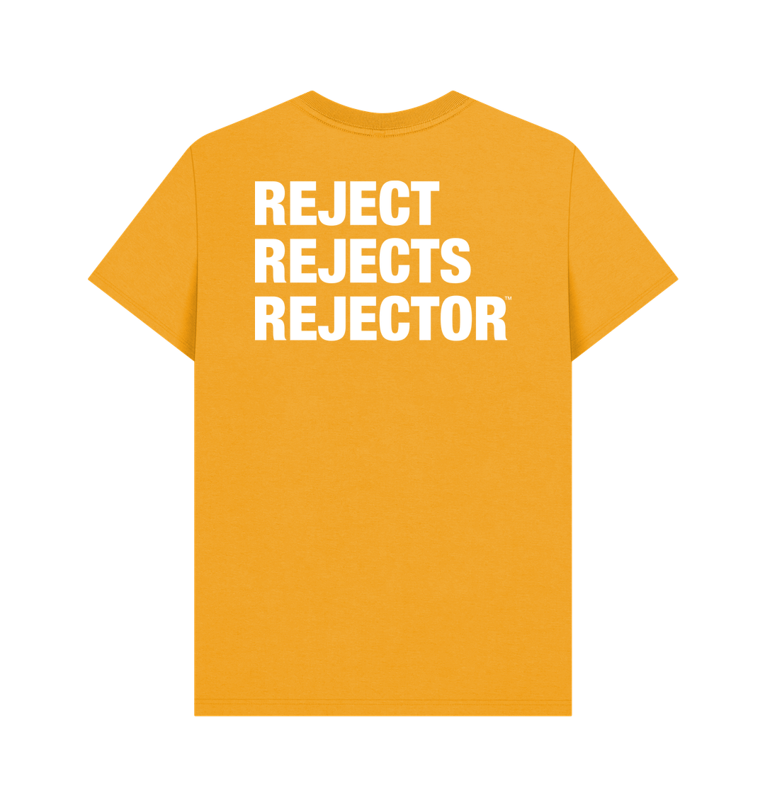 Mustard Printed T-shirt Back