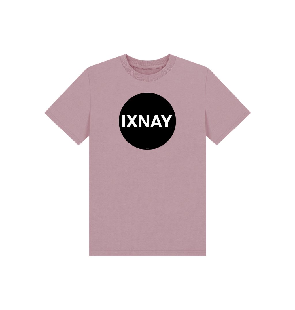 Mauve Printed Kids T-Shirt Front