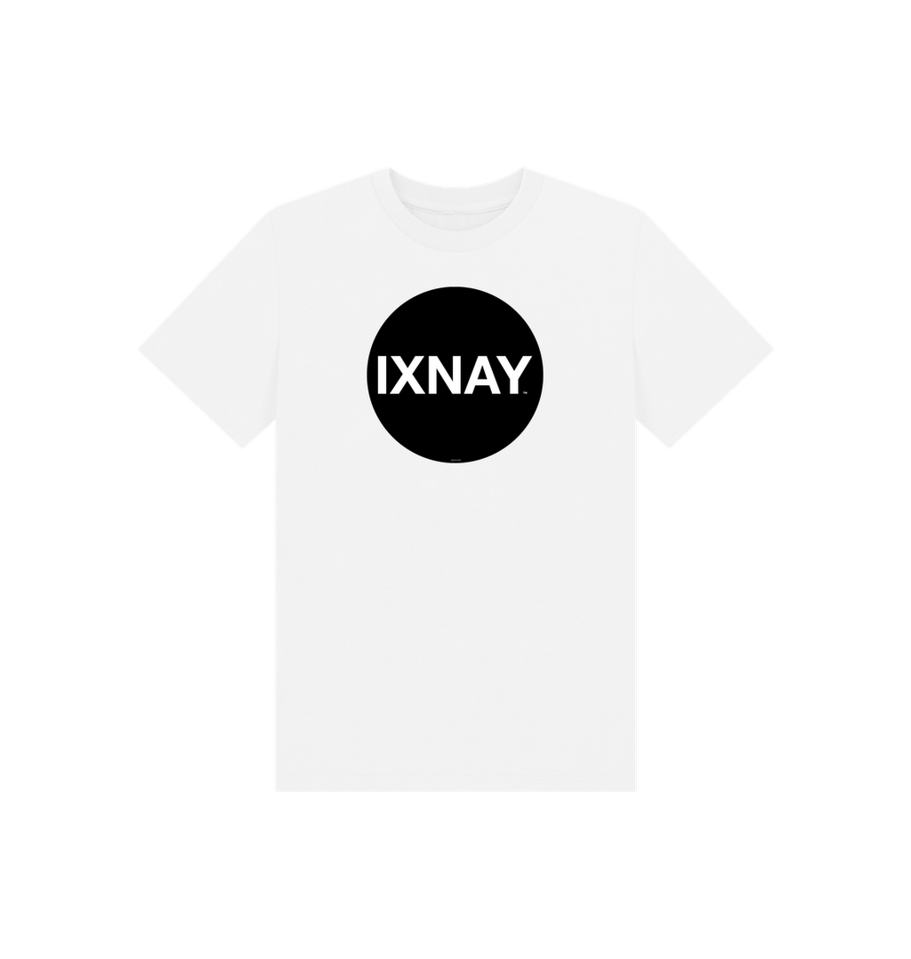 White Printed Kids T-Shirt Front