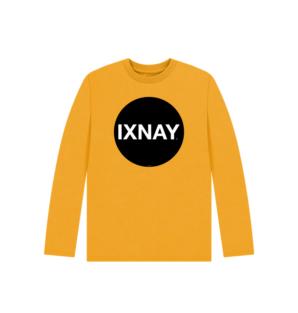 Mustard Printed Kids T-Shirt Front