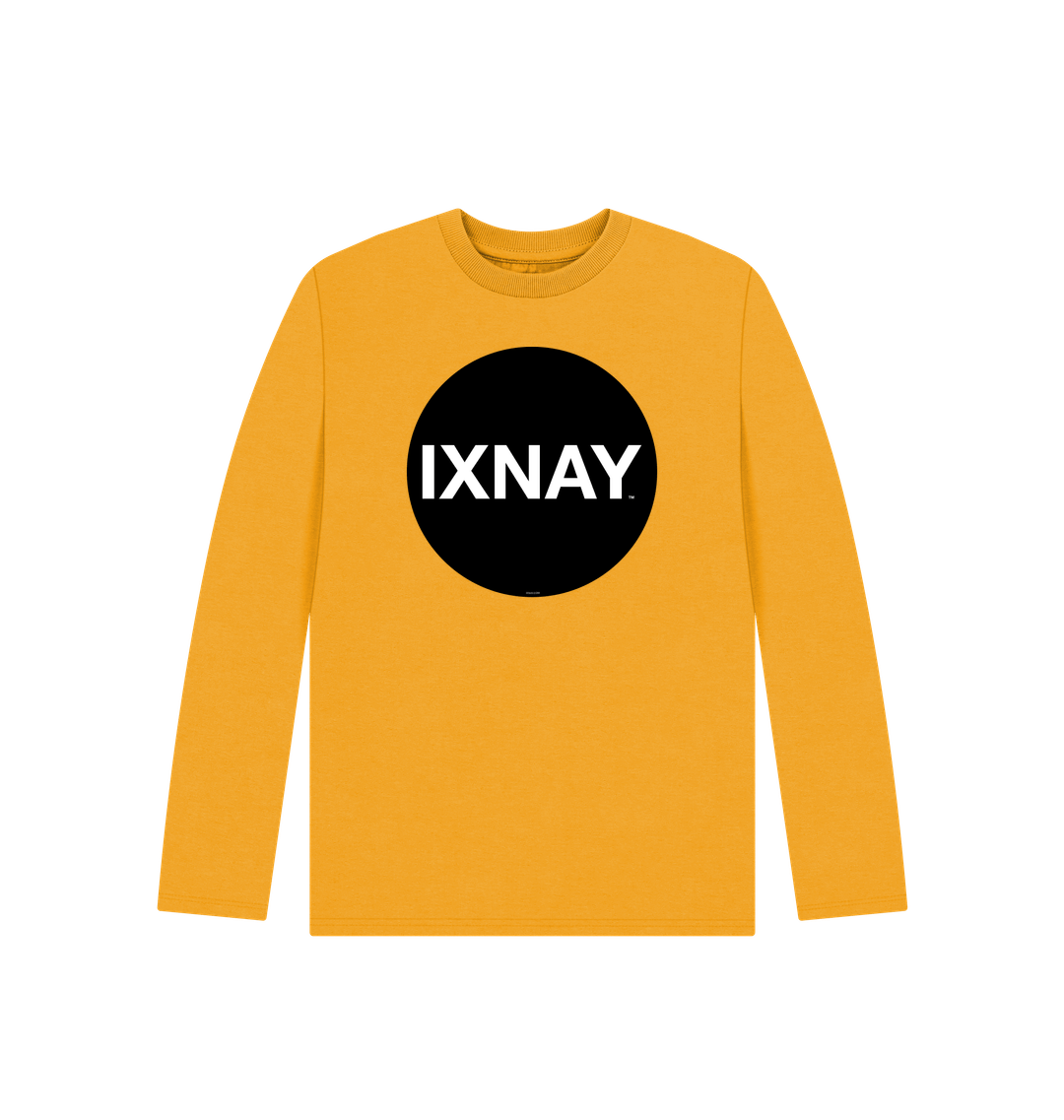 Mustard Printed Kids T-Shirt Front