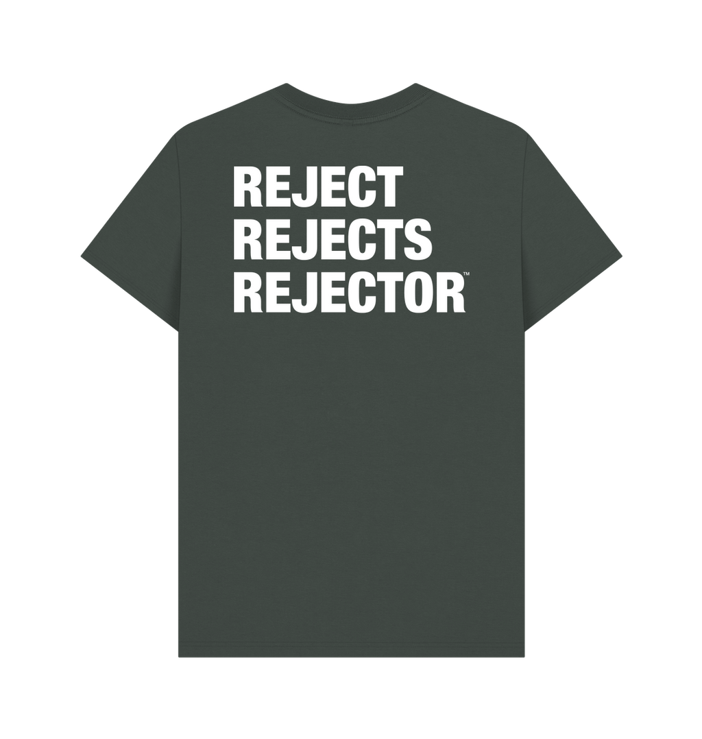 Dark Grey Printed T-shirt Back