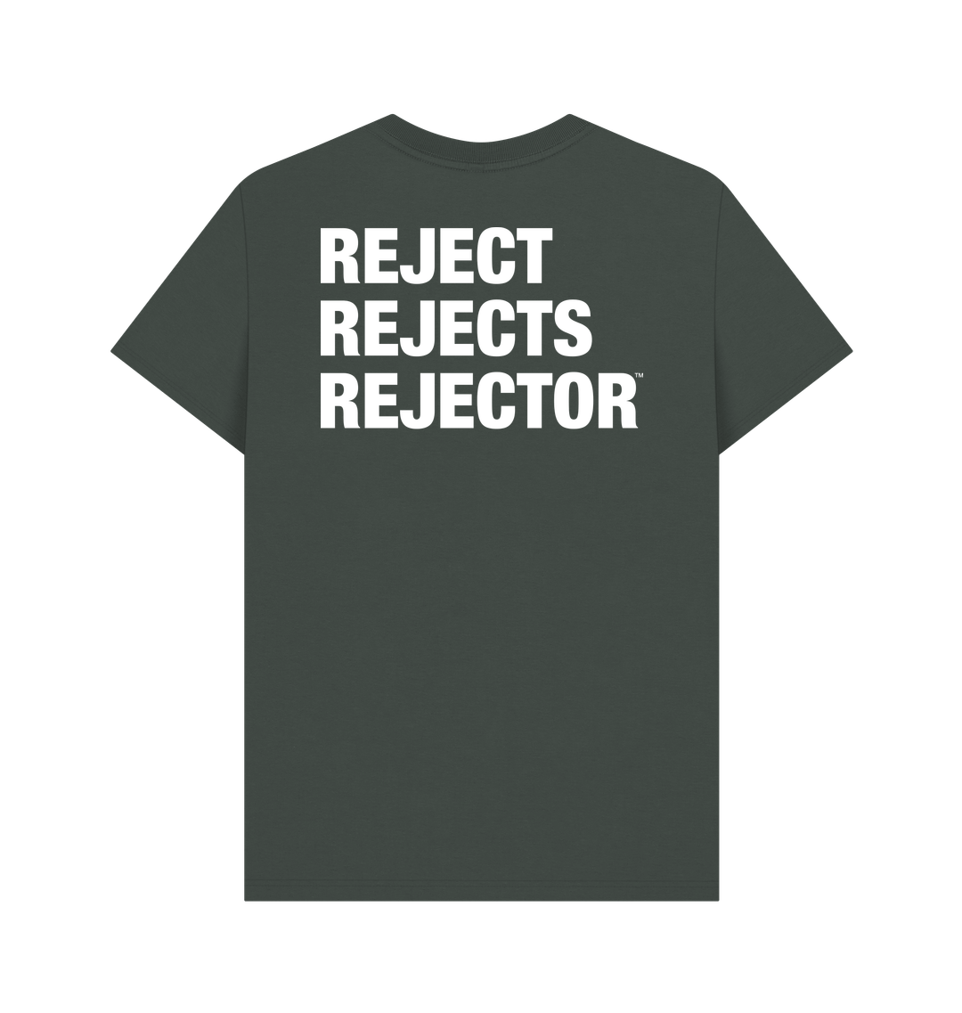 Dark Grey Printed T-shirt Back