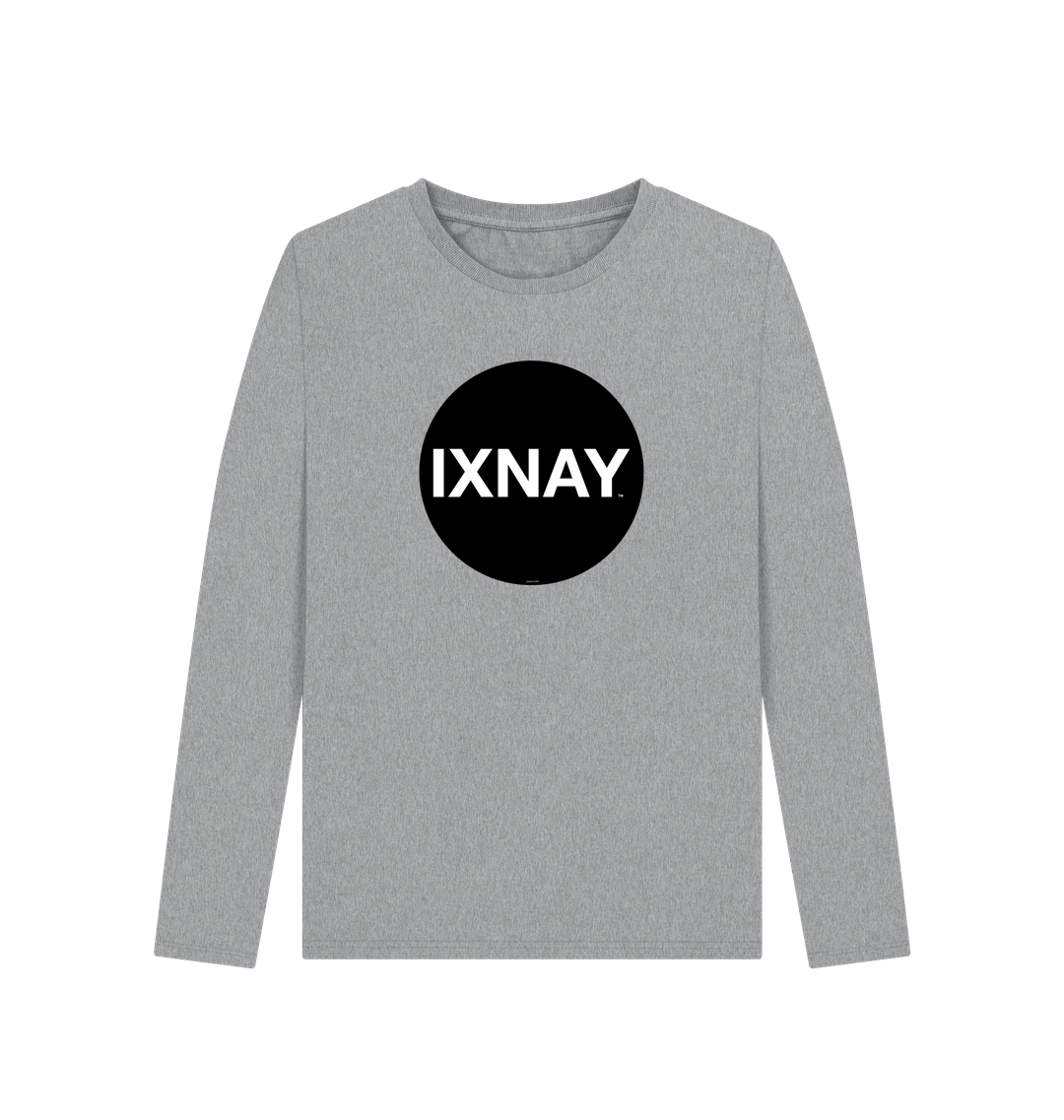 Athletic Grey Printed Long Sleeve T Shirt Front