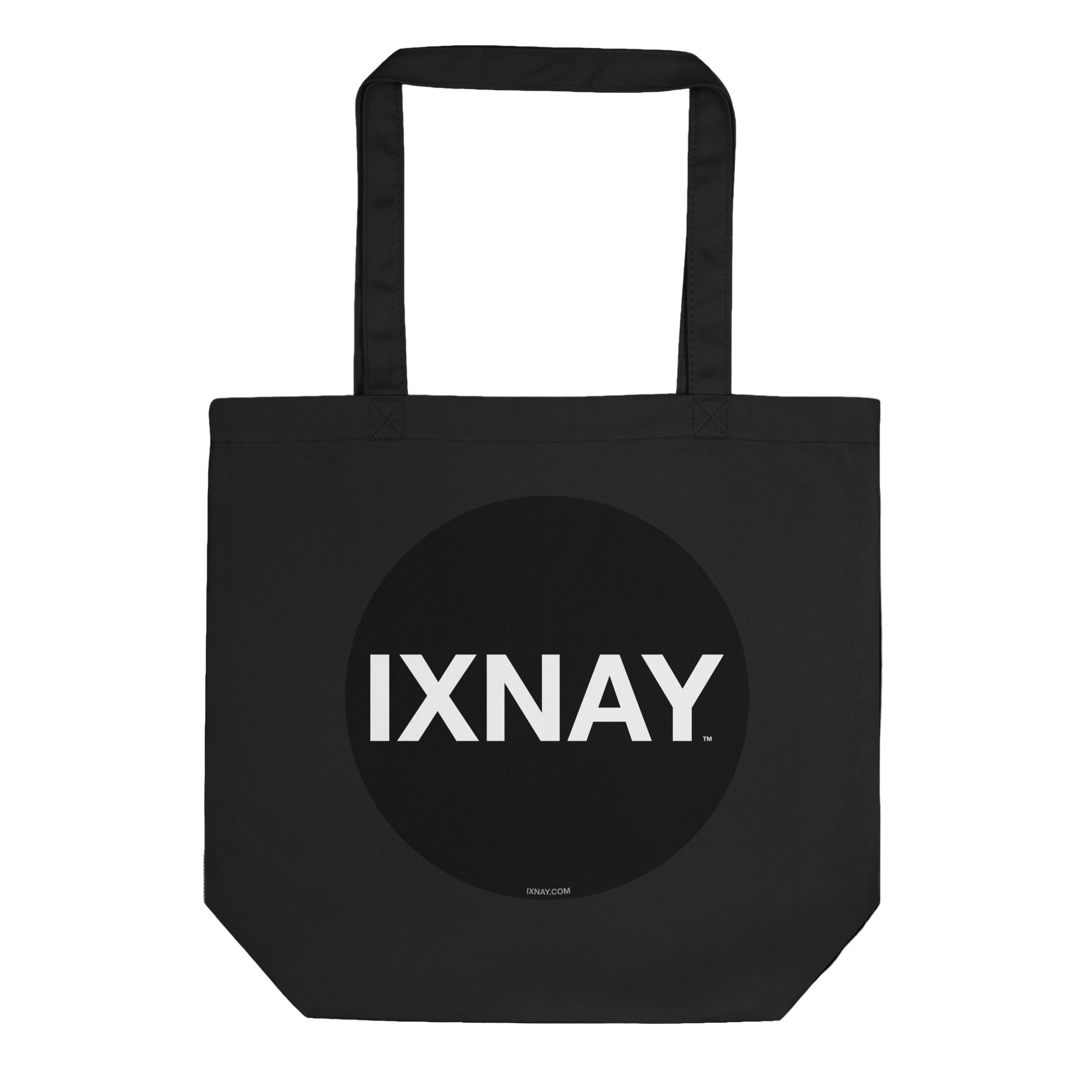 IXNAY Original Logo Canvas Tote Bag - 100% Organic Cotton - Black