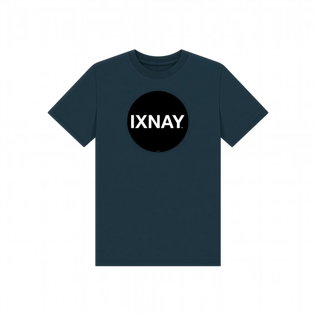 IXNAY Kids 100% Organic Cotton T-Shirt Original Logo - Navy Blue.