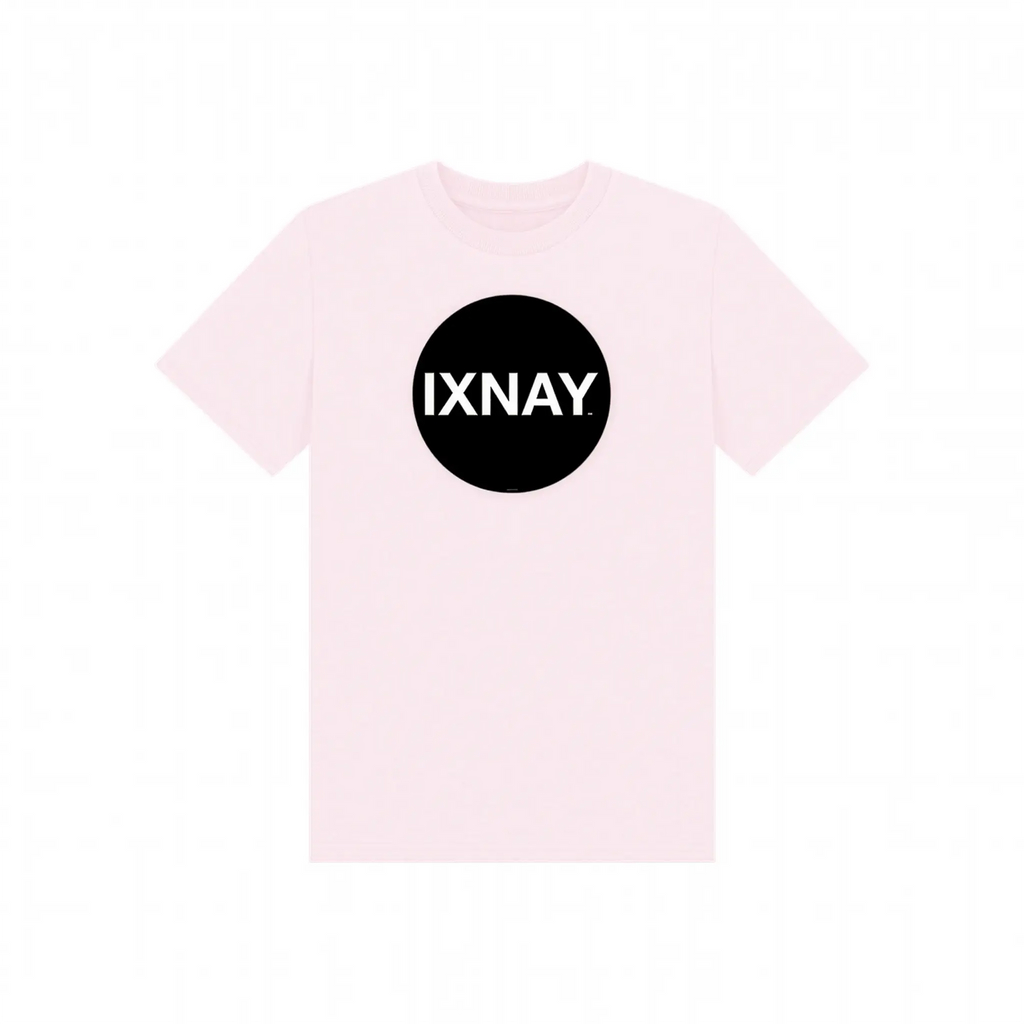 IXNAY Kids 100% Organic Cotton T-Shirt Original Logo - Light Pink.