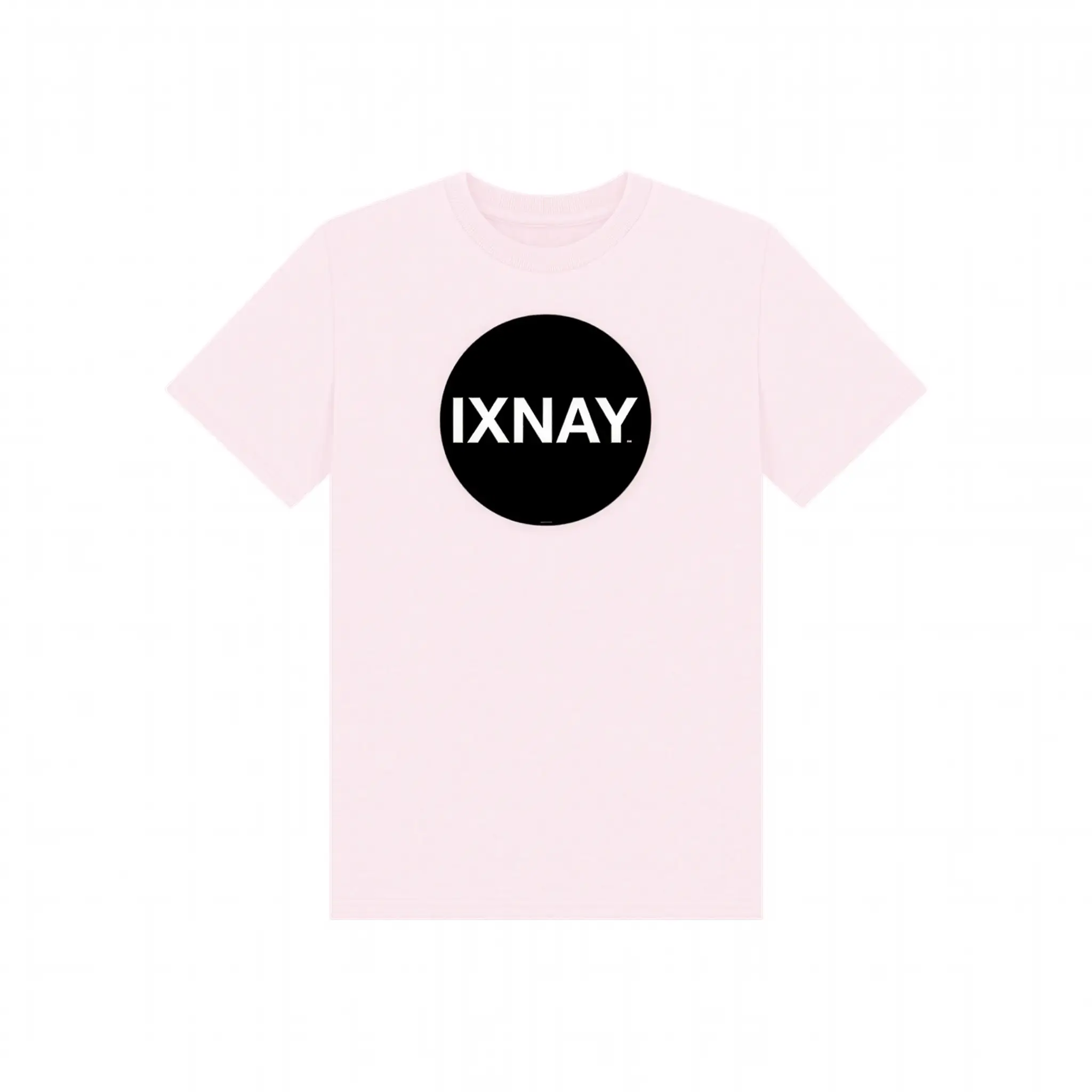 IXNAY Kids 100% Organic Cotton T-Shirt Original Logo - Light Pink.