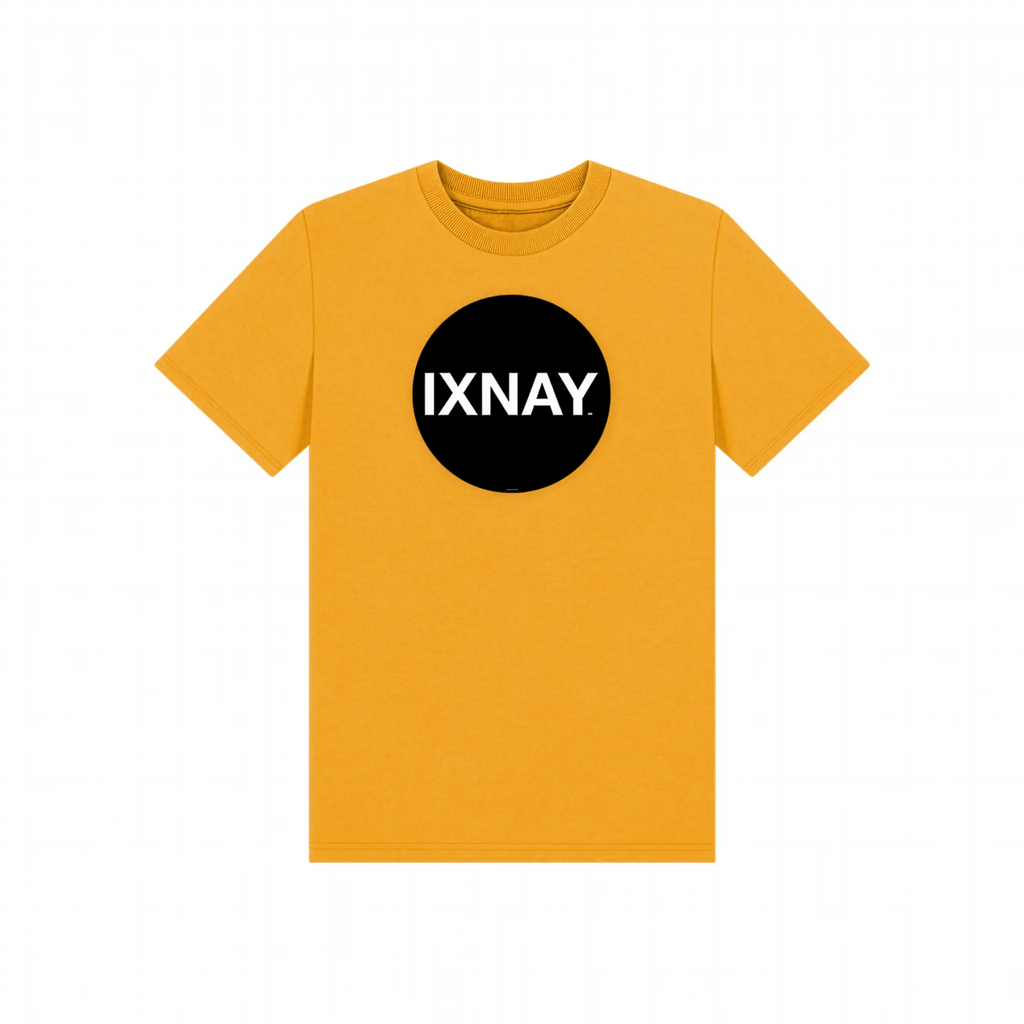 IXNAY Kids 100% Organic Cotton T-Shirt Original Logo - Mustard Yellow.