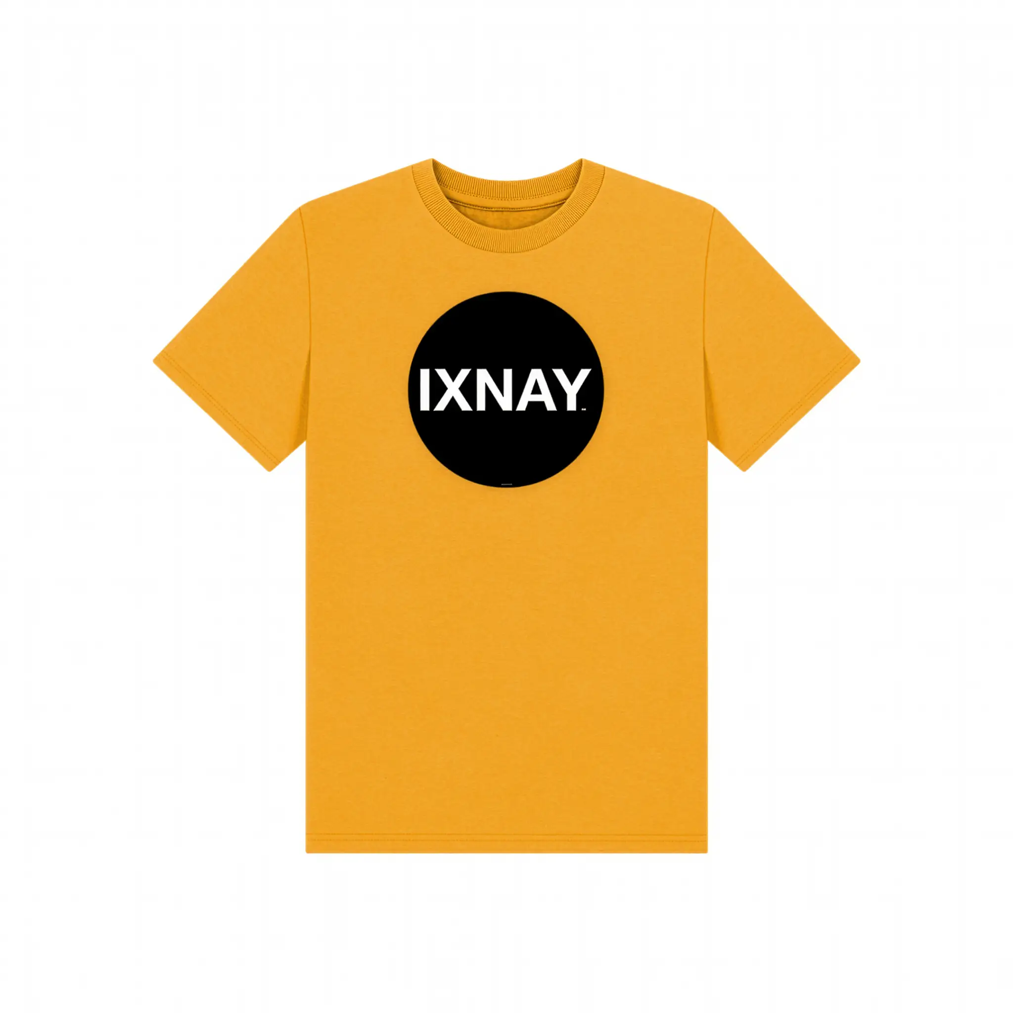 IXNAY Kids 100% Organic Cotton T-Shirt Original Logo - Mustard Yellow.