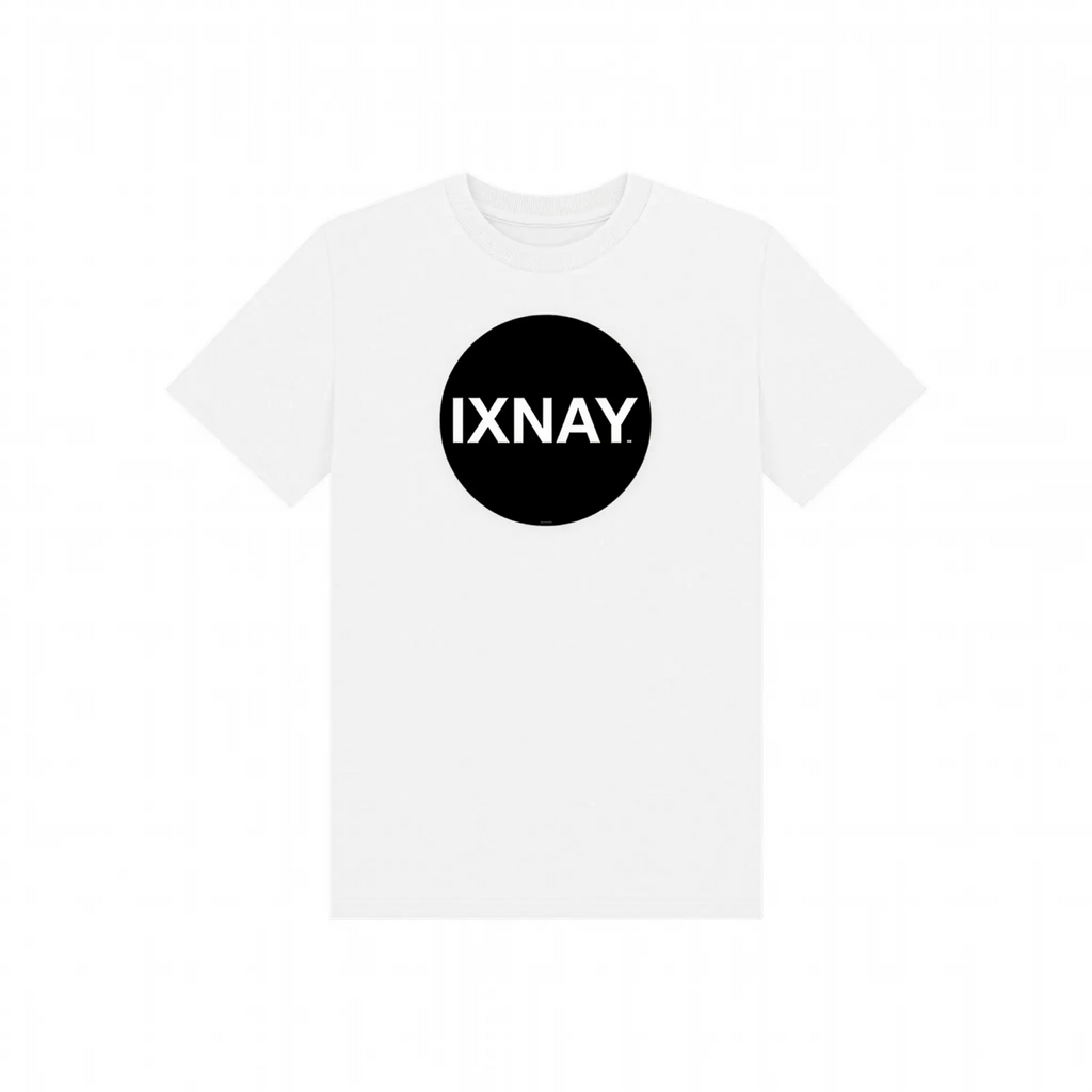 IXNAY Kids 100% Organic Cotton T-Shirt Original Logo - White.