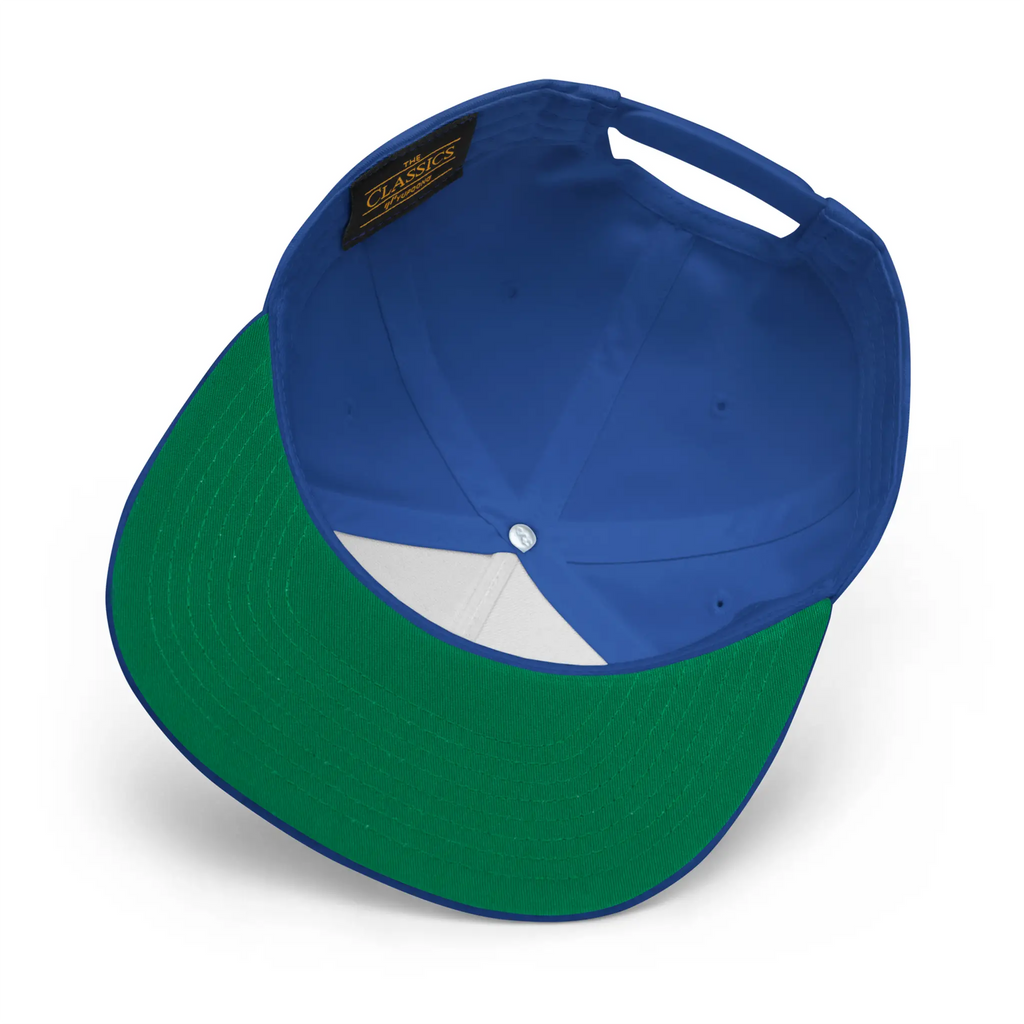 IXNAY original logo flat bill cap detail royal blue