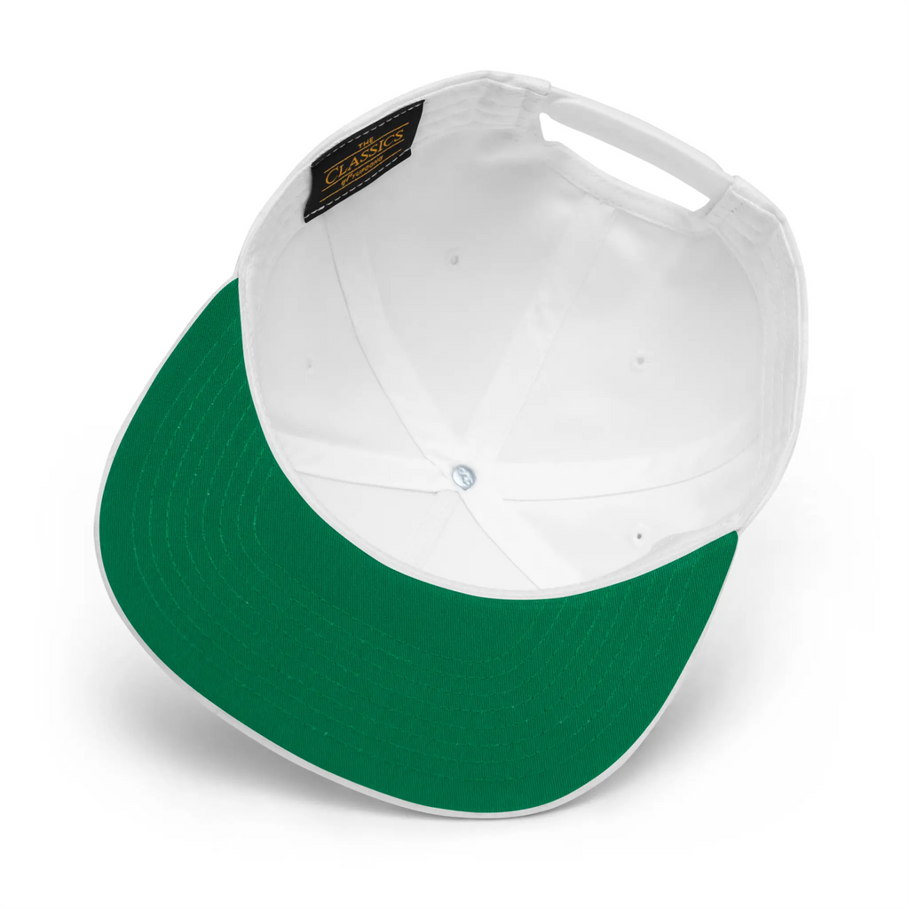 IXNAY original logo flat bill cap detail white