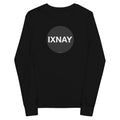 IXNAY Kids 100% Organic Cotton Long-Sleeve T-Shirt - Black