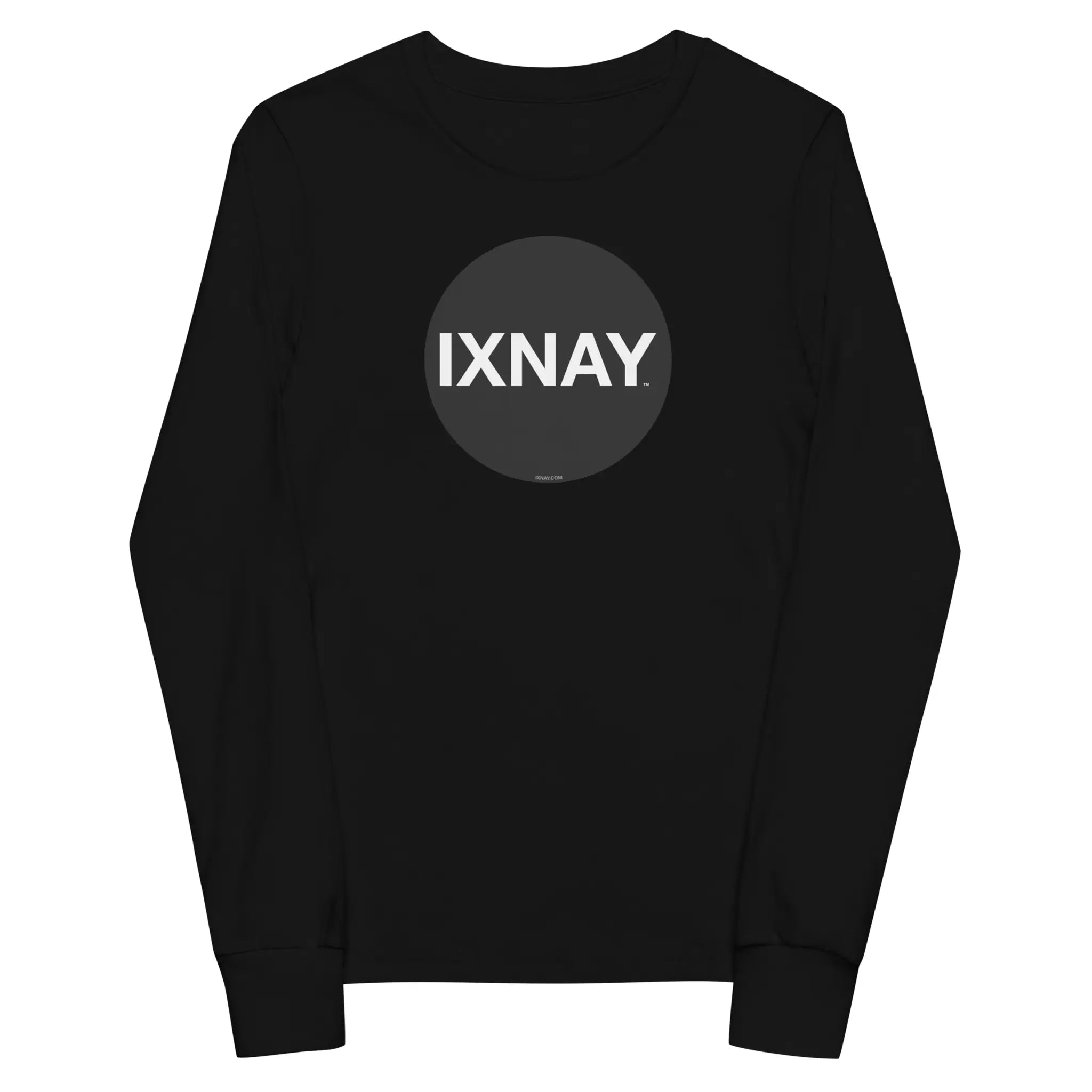 IXNAY Kids 100% Organic Cotton Long-Sleeve T-Shirt - Black